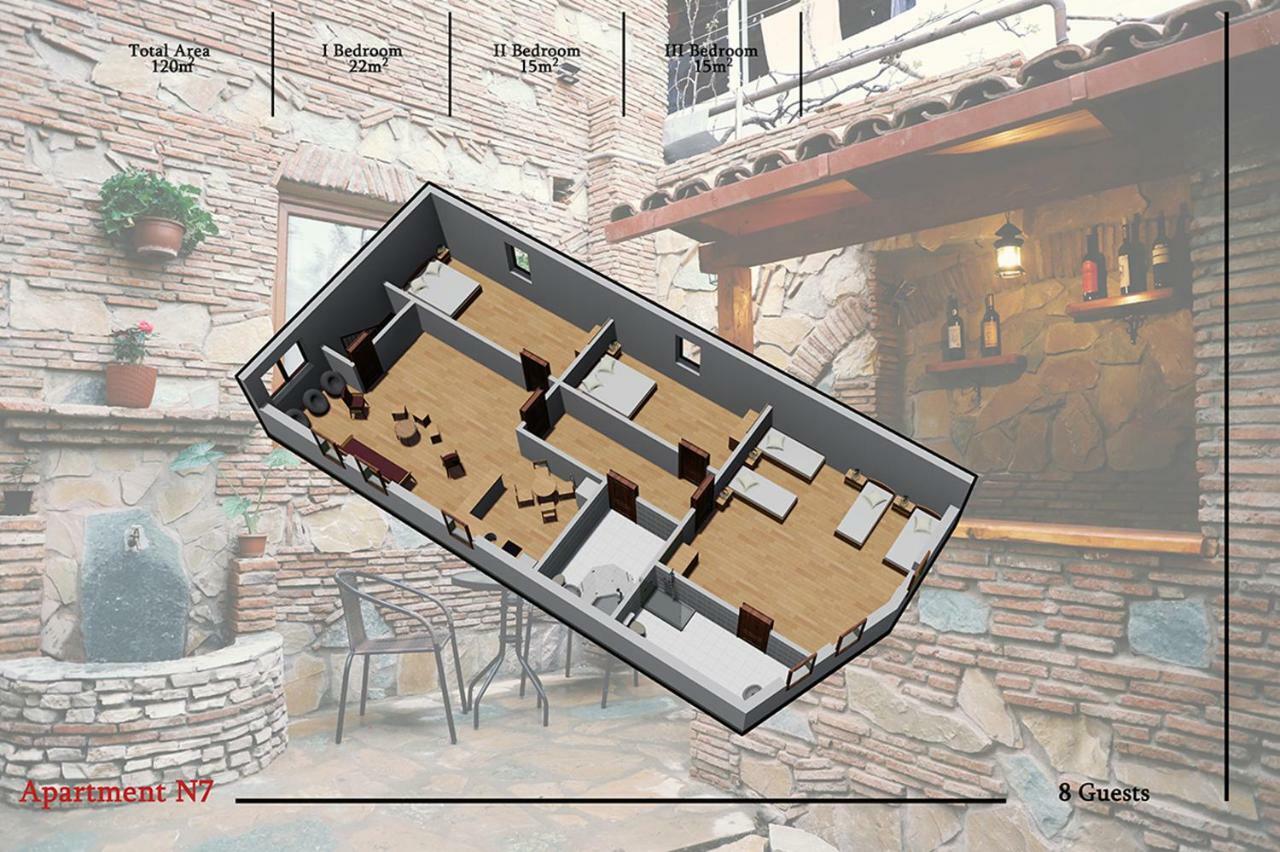 Apart Hotel With Wine Cellar - Old Tbilisi 1897 Eksteriør billede